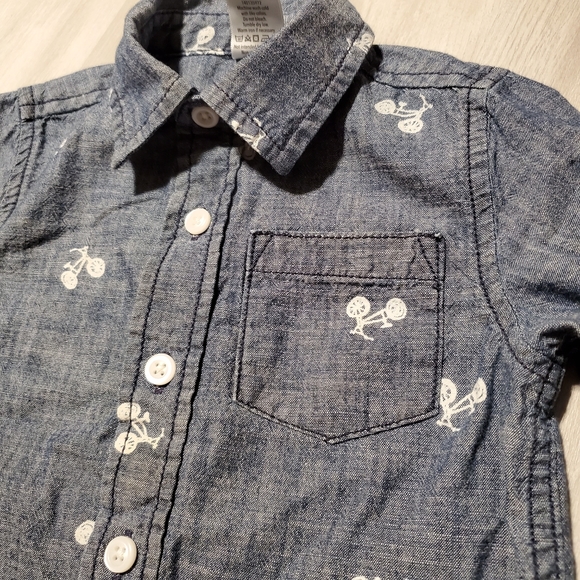 Gymboree baby button down shirt 12-18m - Picture 2 of 5
